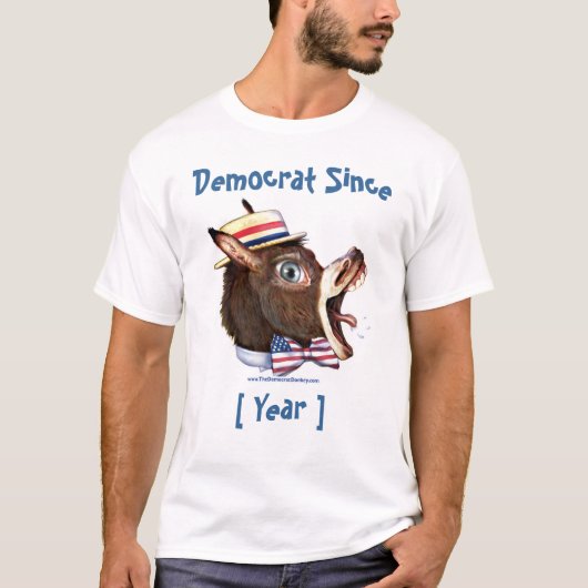 カスタマイズ可能なテンプレート-その後民主党員 Tシャツ (正面)