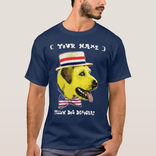 カスタマイズ可能なテンプレート-野良犬民主党員 Tシャツ (正面)