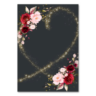 カスタマイズ可能なテーブルカード テーブルナンバー