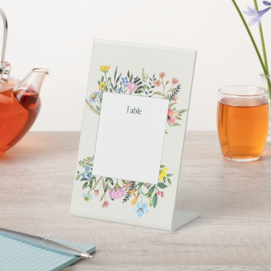 カスタマイズ可能なテーブル番号の配置 台座サイン (インサイチュ)