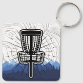 カスタマイズ可能なディスクゴルフバッグラベル キーホルダー (裏面)