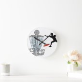 カスタマイズ可能なディスクゴルフ投球の柱時計 ラウンド壁時計 (ホーム)