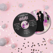 カスタマイズ可能なディスコ結婚のメニュー メニュー