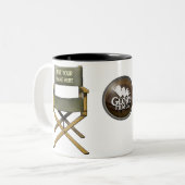 カスタマイズ可能なディレクターの椅子のマグ ツートーンマグカップ (正面左)