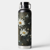 カスタマイズ可能なデイジーステンレス鋼水ボトル ウォーターボトル (背面)