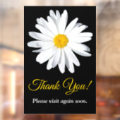 カスタマイズ可能なデイジーフラワービジネスウィンドウ ウィンドウサイン (シート2)