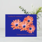 カスタマイズ可能なデイジー結婚式招待状 招待状 (スタンド正面)