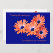 カスタマイズ可能なデイジー結婚式招待状 招待状 (正面/裏面)