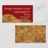 カスタマイズ可能なデザイナー名刺 名刺 (正面/裏面)