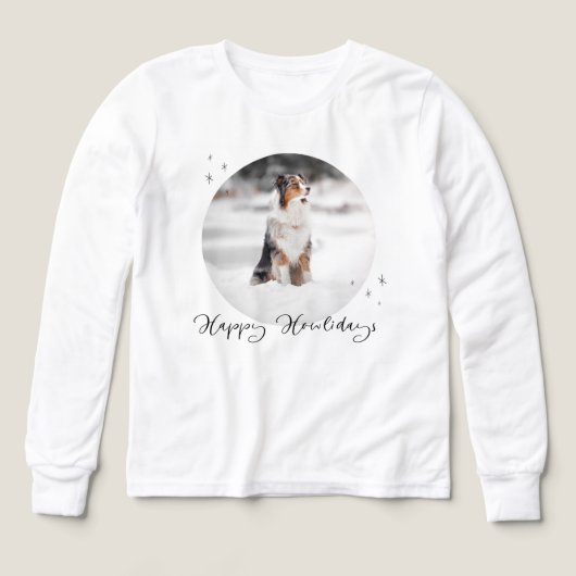 カスタマイズ可能なデザインのキュートなホワイトの長袖Tシャツ 子供用 (デザイン正面)