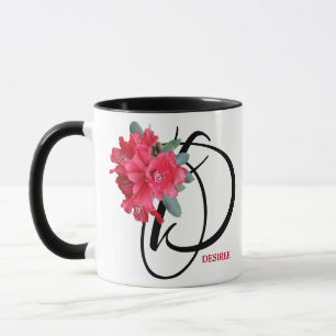 カスタマイズ可能なデザイン名red flowers bohoトレンディー マグカップ