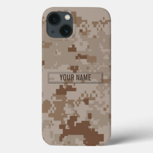 カスタマイズ可能なデジタル砂漠のカムフラージュ iPhone 13ケース
