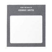 カスタマイズ可能なデスクからのBlackboardスタイル ノートパッド (正面)