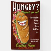 カスタマイズ可能なデリカテッセンまたはサンドイッチ店の広告宣伝の広告 横断幕 (縦)