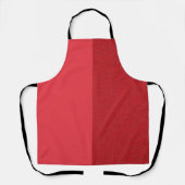 カスタマイズ可能なトマト赤デュアルトーンエプロン エプロン (正面)