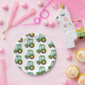 カスタマイズ可能なトラクター ペーパープレート (パーティー)