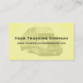 カスタマイズ可能なトラック運送の名刺 名刺 (裏面)