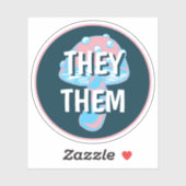 カスタマイズ可能なトランスジェンダー国旗のキノコの発音 シール (シート)