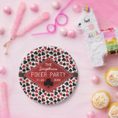 カスタマイズ可能なトランプのポーカーのパーティーのカジノ ペーパープレート (パーティー)