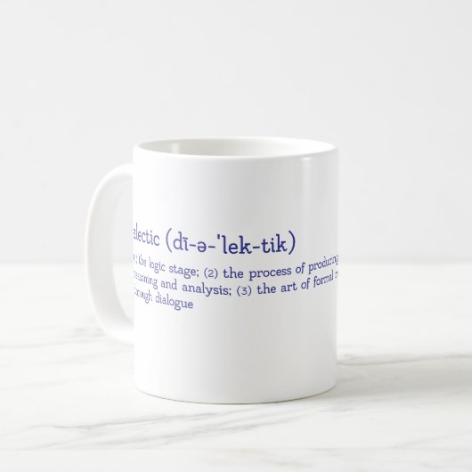 カスタマイズ可能なトリビウム弁証法ステージ コーヒーマグカップ (正面左)