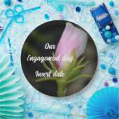 カスタマイズ可能なトレンディーバラ婚約紙プレート ペーパープレート (パーティー)