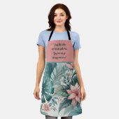 カスタマイズ可能なトロピカルエッセンス エプロン (着用した状態)