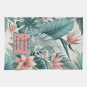 カスタマイズ可能なトロピカルエッセンス キッチンタオル (横)