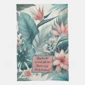 カスタマイズ可能なトロピカルエッセンス キッチンタオル (縦)