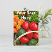 カスタマイズ可能なトロピカルフルーツカード (スタンド正面)