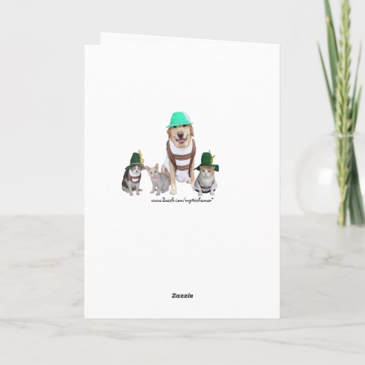 カスタマイズ可能なドイツの父の日 カード (裏面)