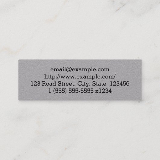 カスタマイズ可能なドイツ語専門家の名刺 スキニー名刺 (裏面)