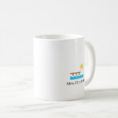 カスタマイズ可能なドックワーカーの名前ギフト コーヒーマグカップ (正面右)