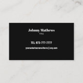 カスタマイズ可能なドライバの名刺 名刺 (裏面)