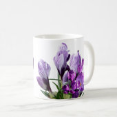 カスタマイズ可能なドロシー名パープルフラワーホットボホ コーヒーマグカップ (正面右)