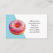 カスタマイズ可能なドーナツ店の名刺 名刺 (正面)