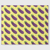 カスタマイズ可能なナス ラッピングペーパー (フラット)