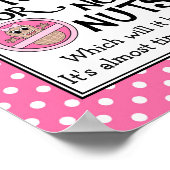 カスタマイズ可能なナッツまたはナッツなしジェンダーリビールポスター ポスター (角)