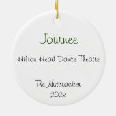 カスタマイズ可能なナツクラッカーフリッツ形容認酒 セラミックオーナメント (裏面)