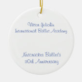 カスタマイズ可能なナツクラッカーフリッツ、フラワー、マルジパン セラミックオーナメント (正面)