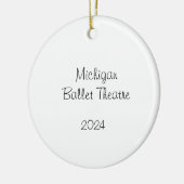 カスタマイズ可能なナツクラッカーママ/雪/花/マルジ セラミックオーナメント (左)