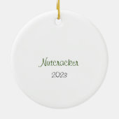 カスタマイズ可能なナツクラッカーラム/ベビーマウス/天使 セラミックオーナメント (裏面)