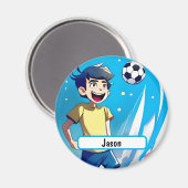 カスタマイズ可能なナメタグ付きキッカー磁石 マグネット (正面/裏面)