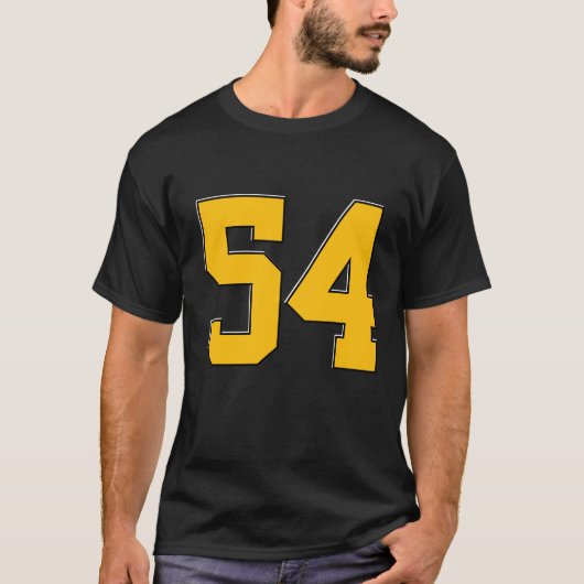 カスタマイズ可能なナンバー入りジャージーTシャツ - オーダーメイド Tシャツ (正面)