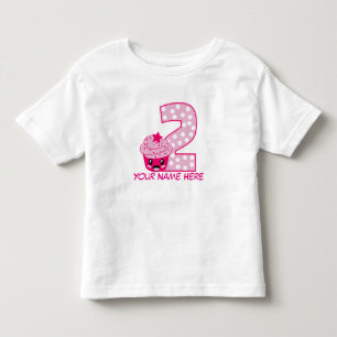 カスタマイズ可能なナンバー2 Tシャツ