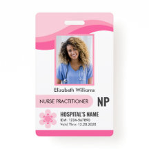 カスタマイズ可能なナースプラクティショナセキュリティID写真