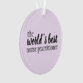 カスタマイズ可能なナース開業者オーナメント オーナメント (正面)