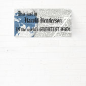 カスタマイズ可能なニュース見出し世界最高のパパ 横断幕 (インサイチュ)