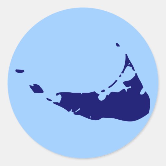 カスタマイズ可能なネイビーナンタケット ラウンドシール (正面)