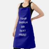 カスタマイズ可能なネイビーブルーオールオーバープリントエプロン エプロン (インサイチュ)