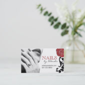 カスタマイズ可能なネイリストの名刺 予約カード (スタンド正面)